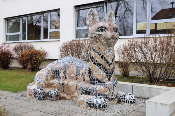 Mosaikskulptur Katze