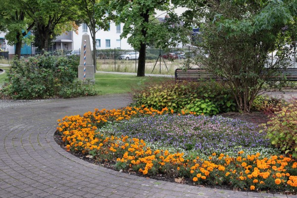 Blumenrabatte